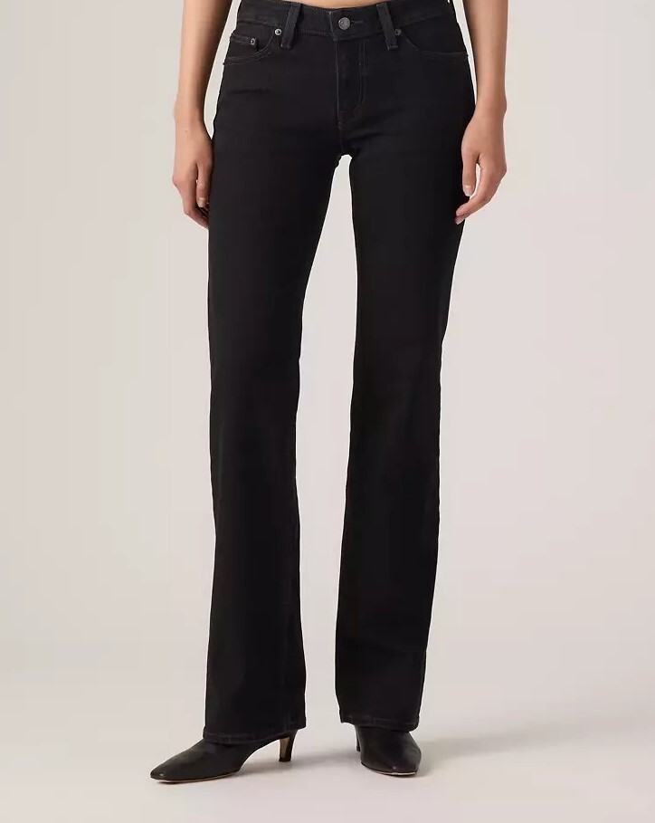  شلوار جین زنانه بوت‌کات فرم‌دهنده مشکی مدل 315 برند Levi's | بادابینگ استایل 