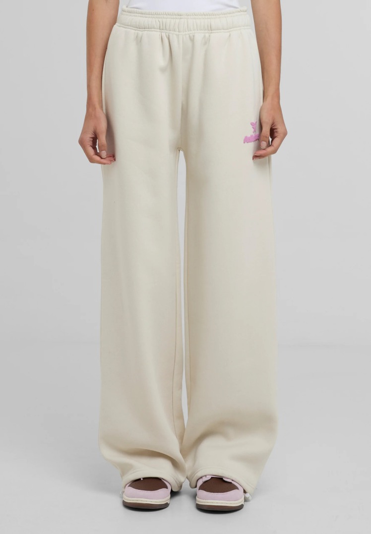 شلوار اسلش زنانه واید لگ سفید استخوانی برند فلیشس felicious | بادابینگ استایل