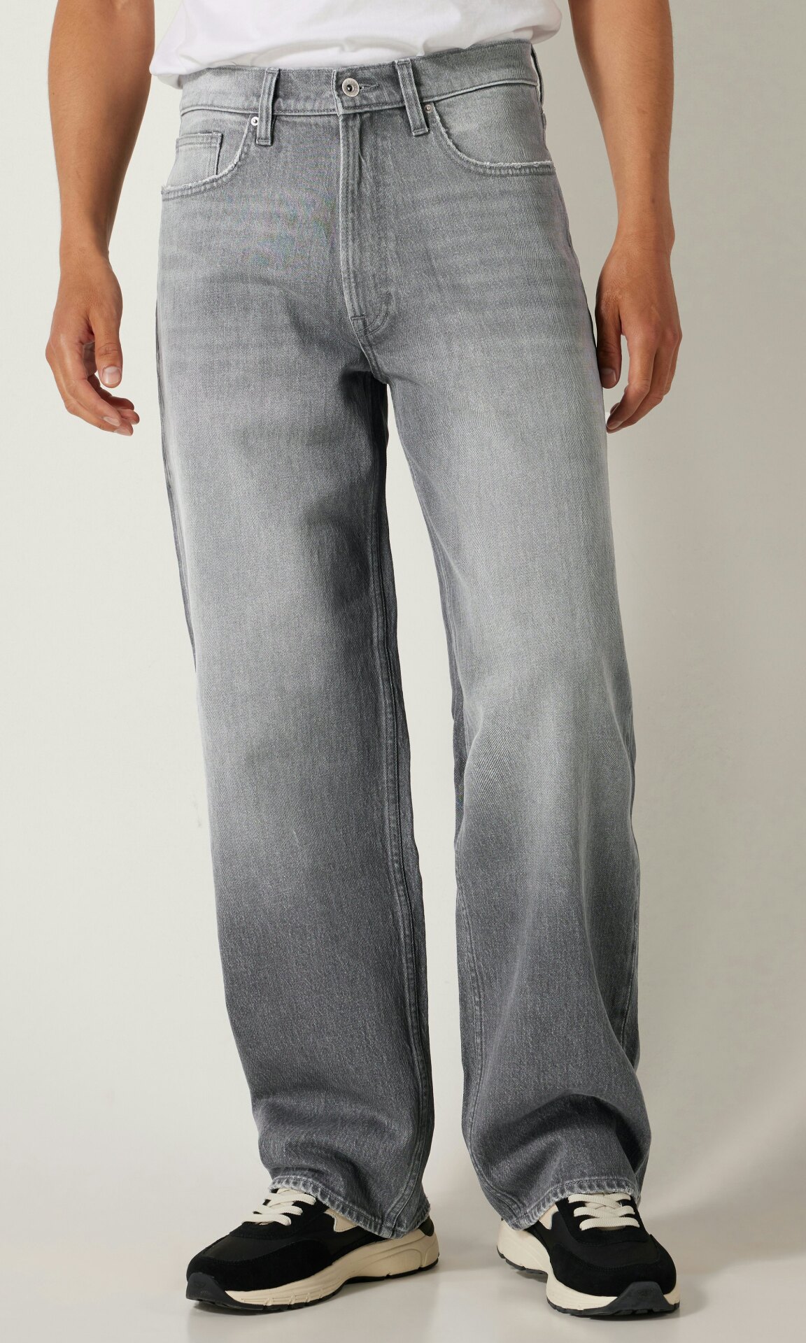  شلوار جین مردانه بگ طوسی برند ویلنت VAILENT | بادابینگ استایل 